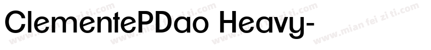 ClementePDao Heavy字体转换